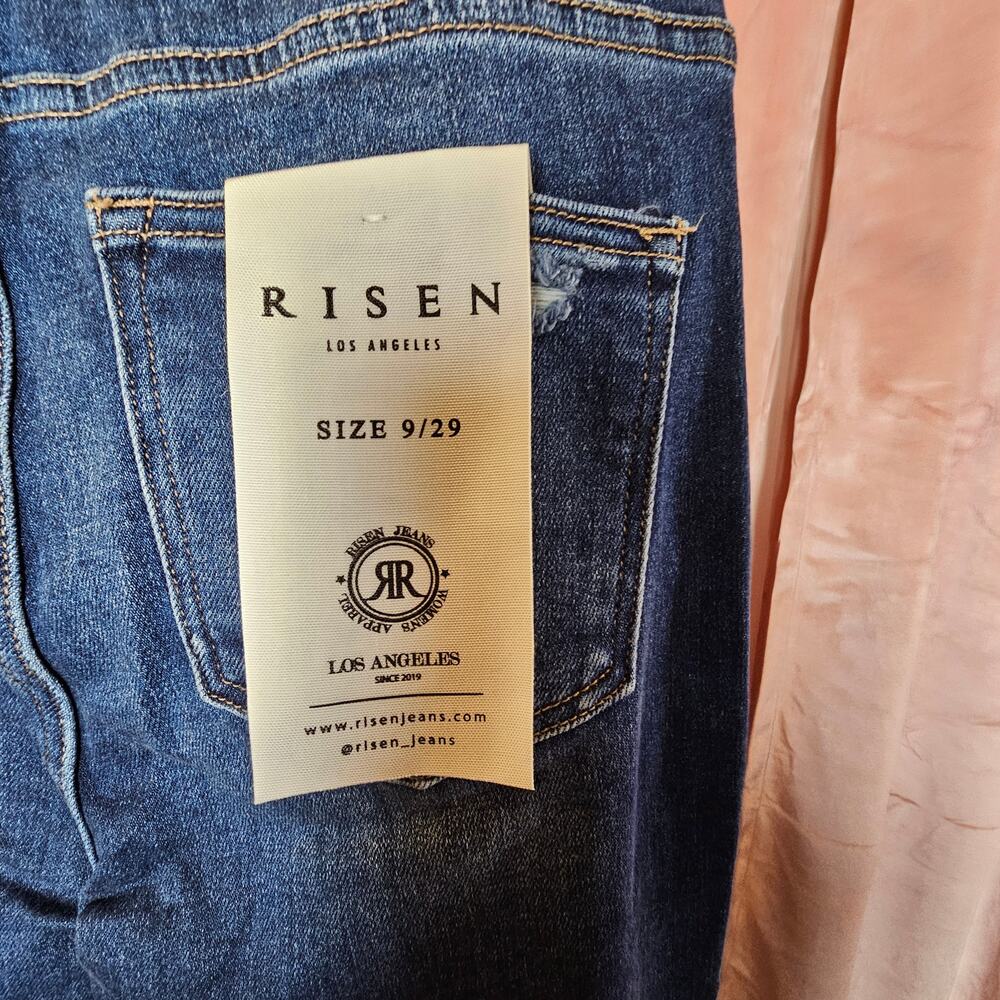 0140 RISEN High Rise Tummy Control Stretch Flare Jeans 9/29 - Picture 4 of 4